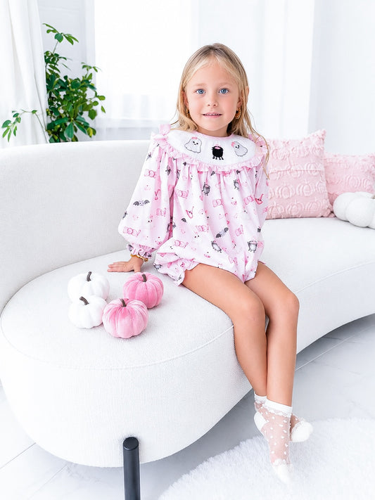 Girls Halloween romper PRE ORDER