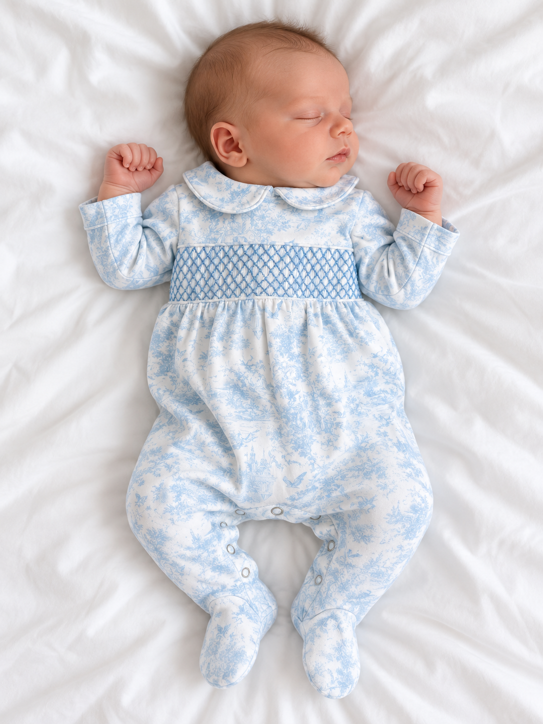 Smocked babygrow