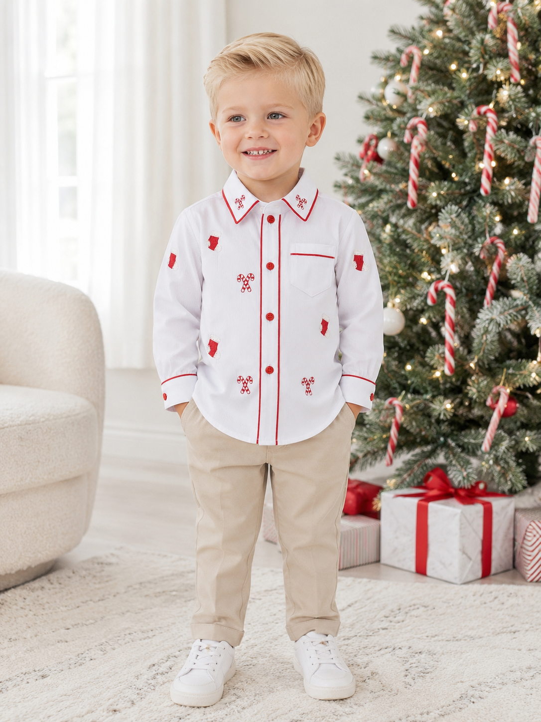 Candy cane lane boys shirt PRE ORDER