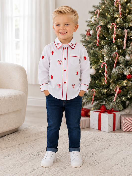 Candy cane lane boys shirt PRE ORDER