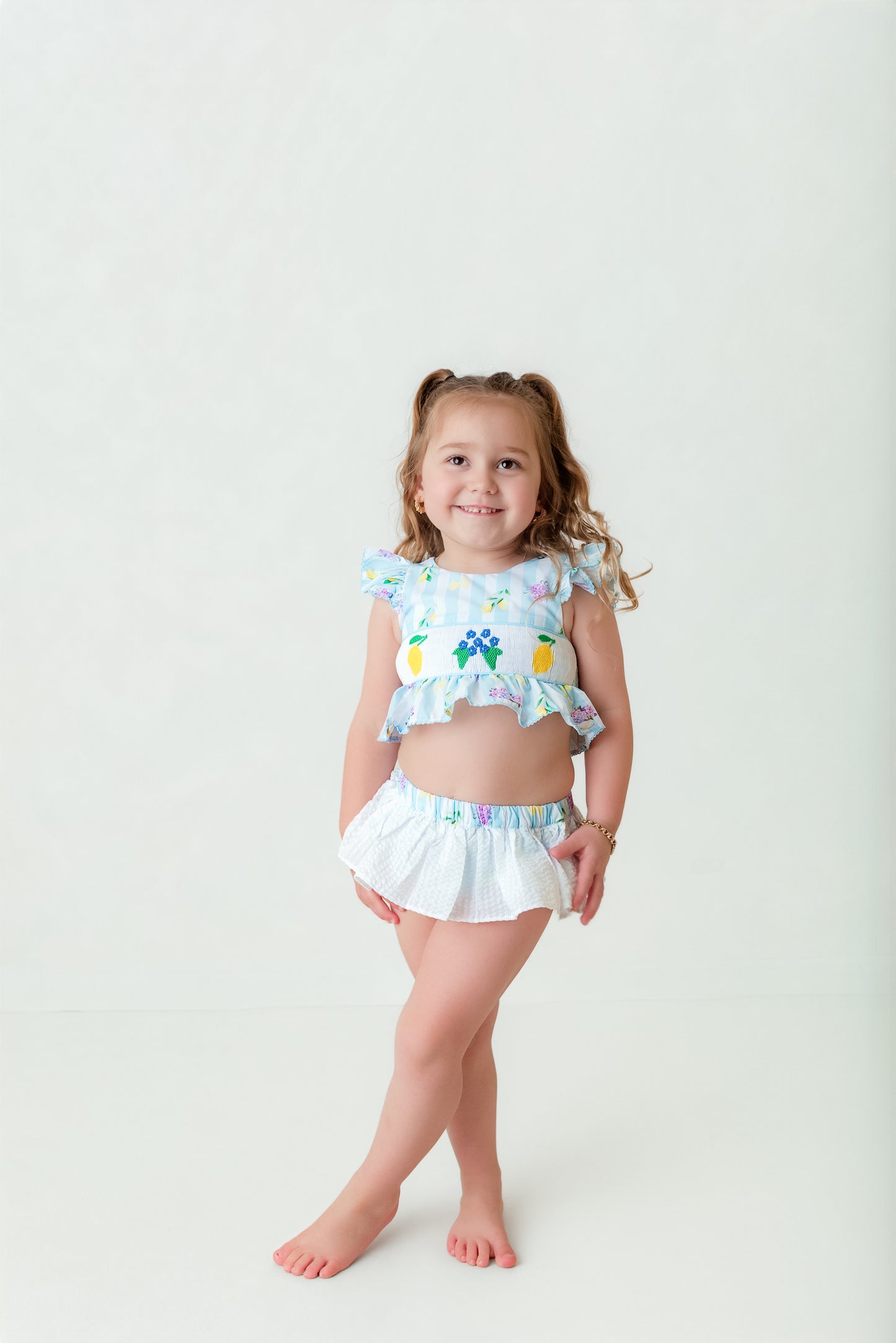 Girls smocked bikini