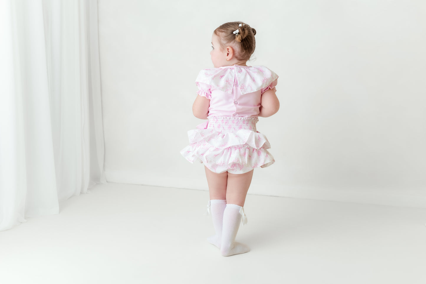 Girls safari toile bloomers set
