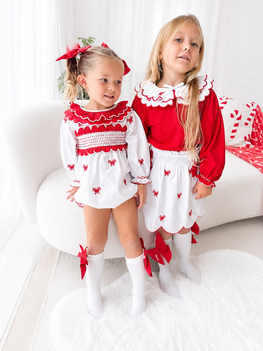 Candy cane lane romper PRE ORDER
