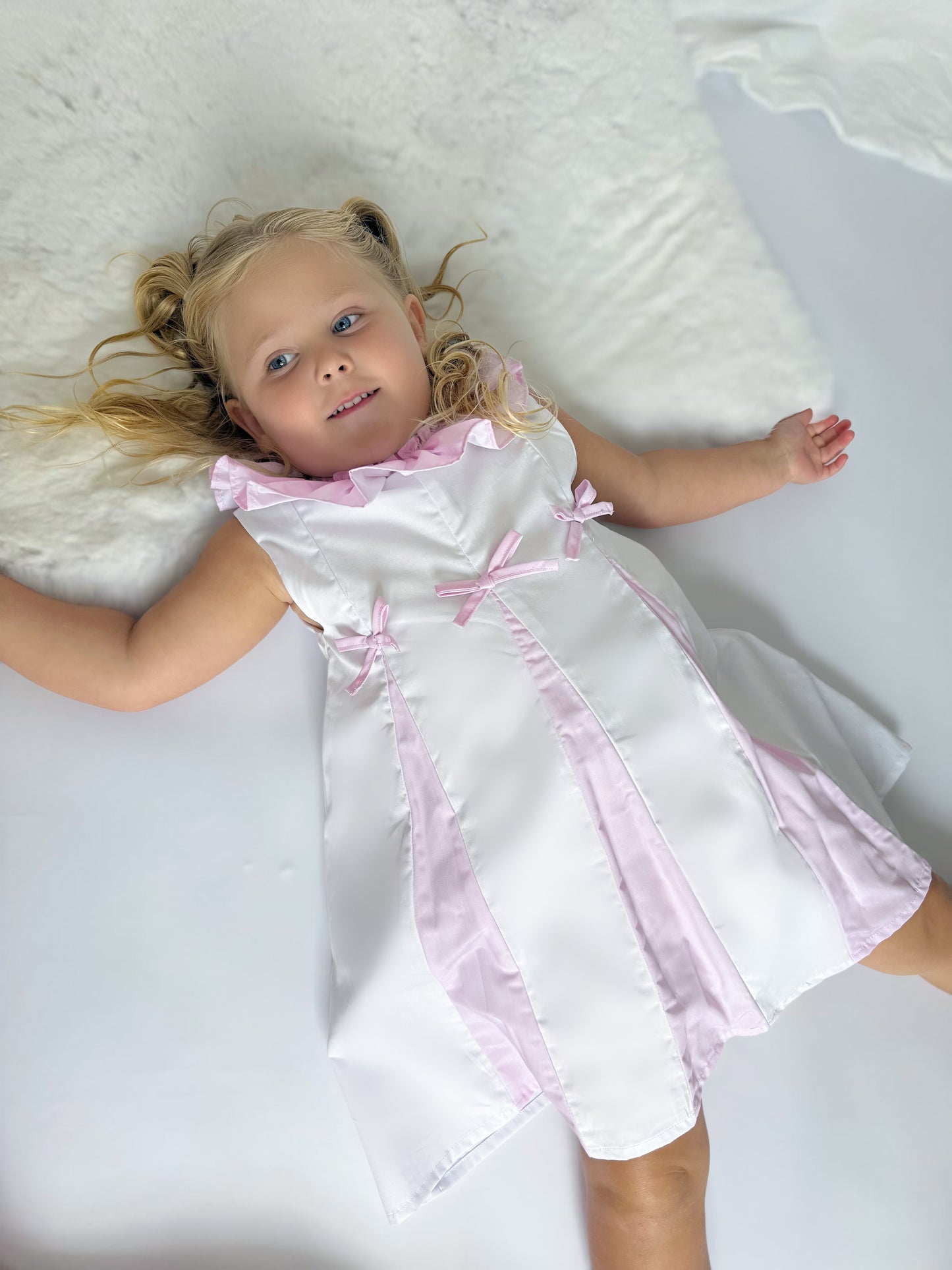 Ruffle pleated dress