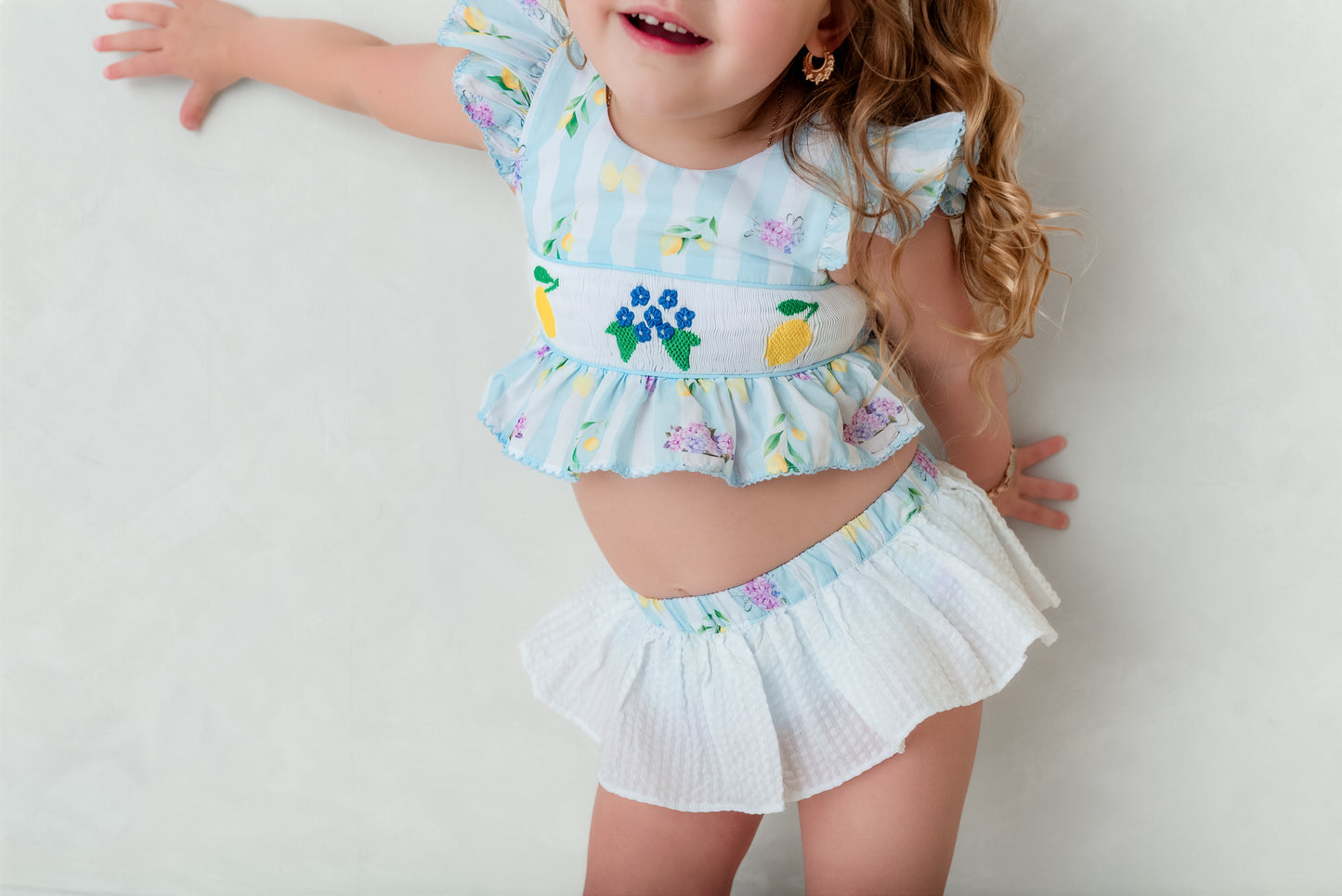 Girls smocked bikini