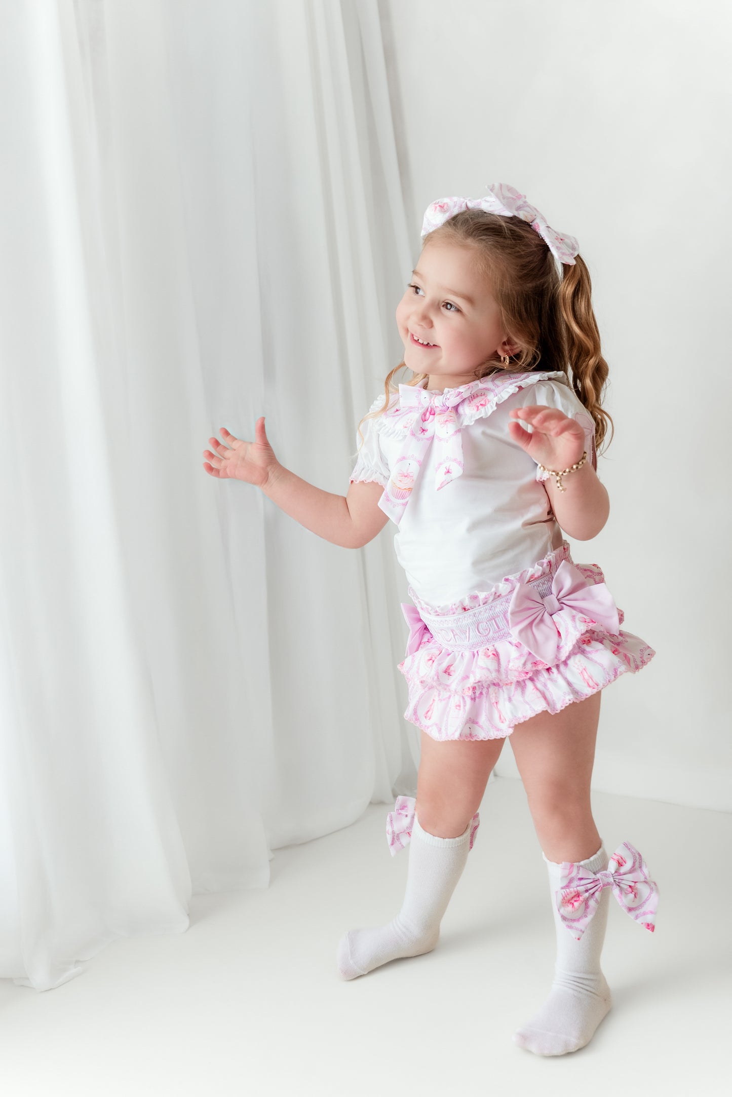 Birthday girl smocked set