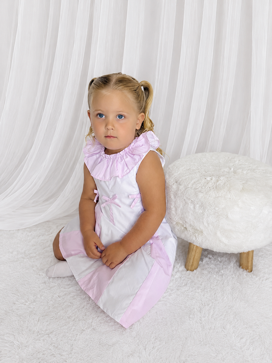 Ruffle pleated dress