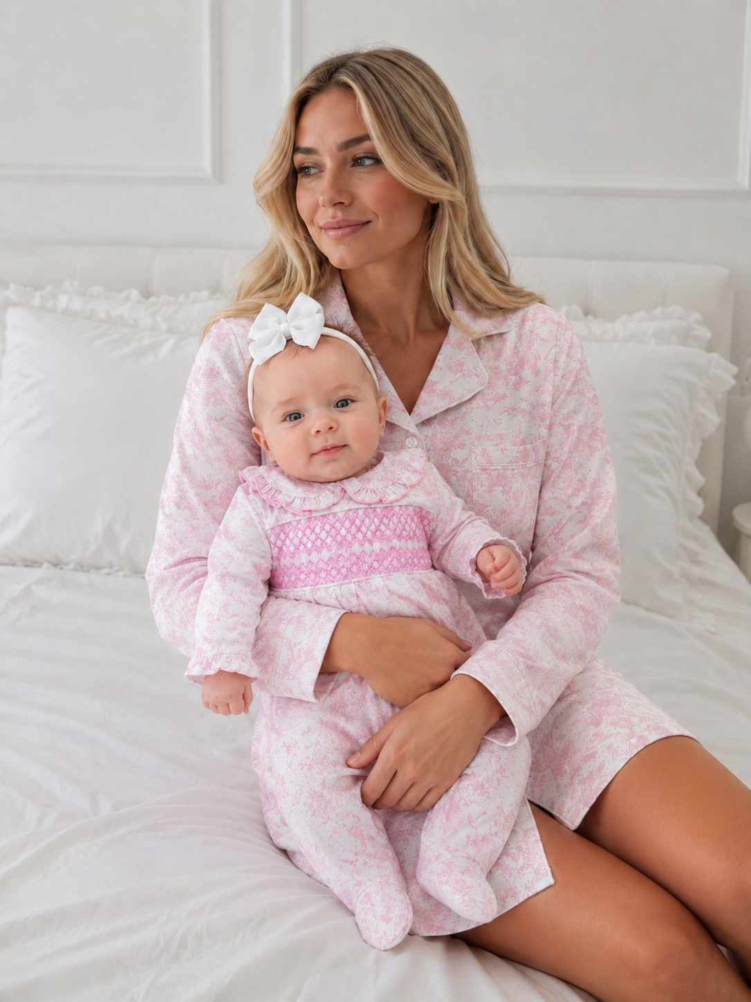 Smocked babygrow