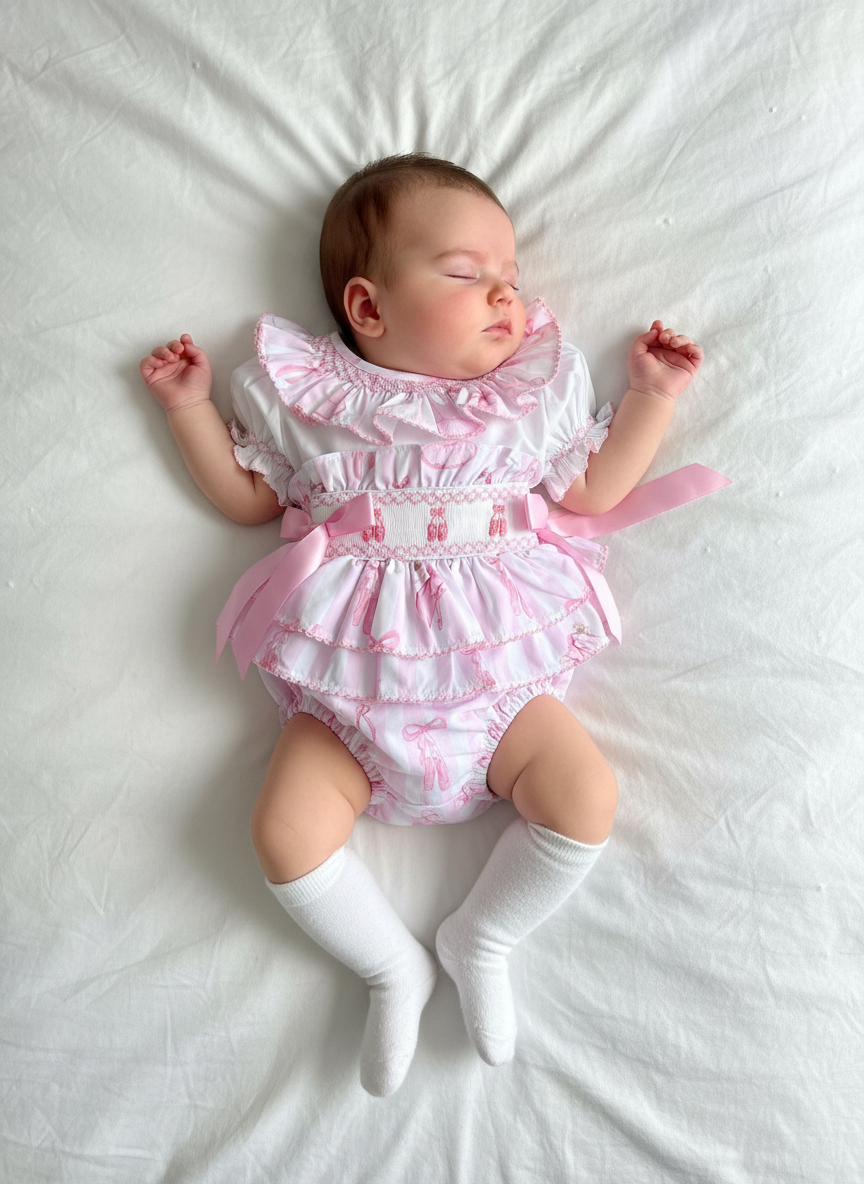 Smocked ballerina outfit