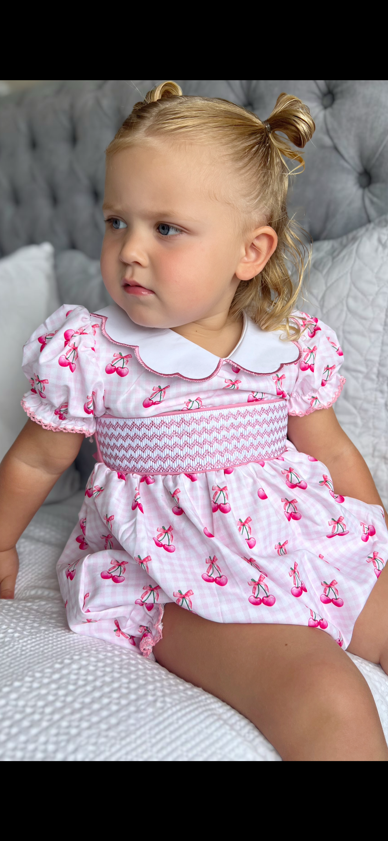 Cherrybow romper