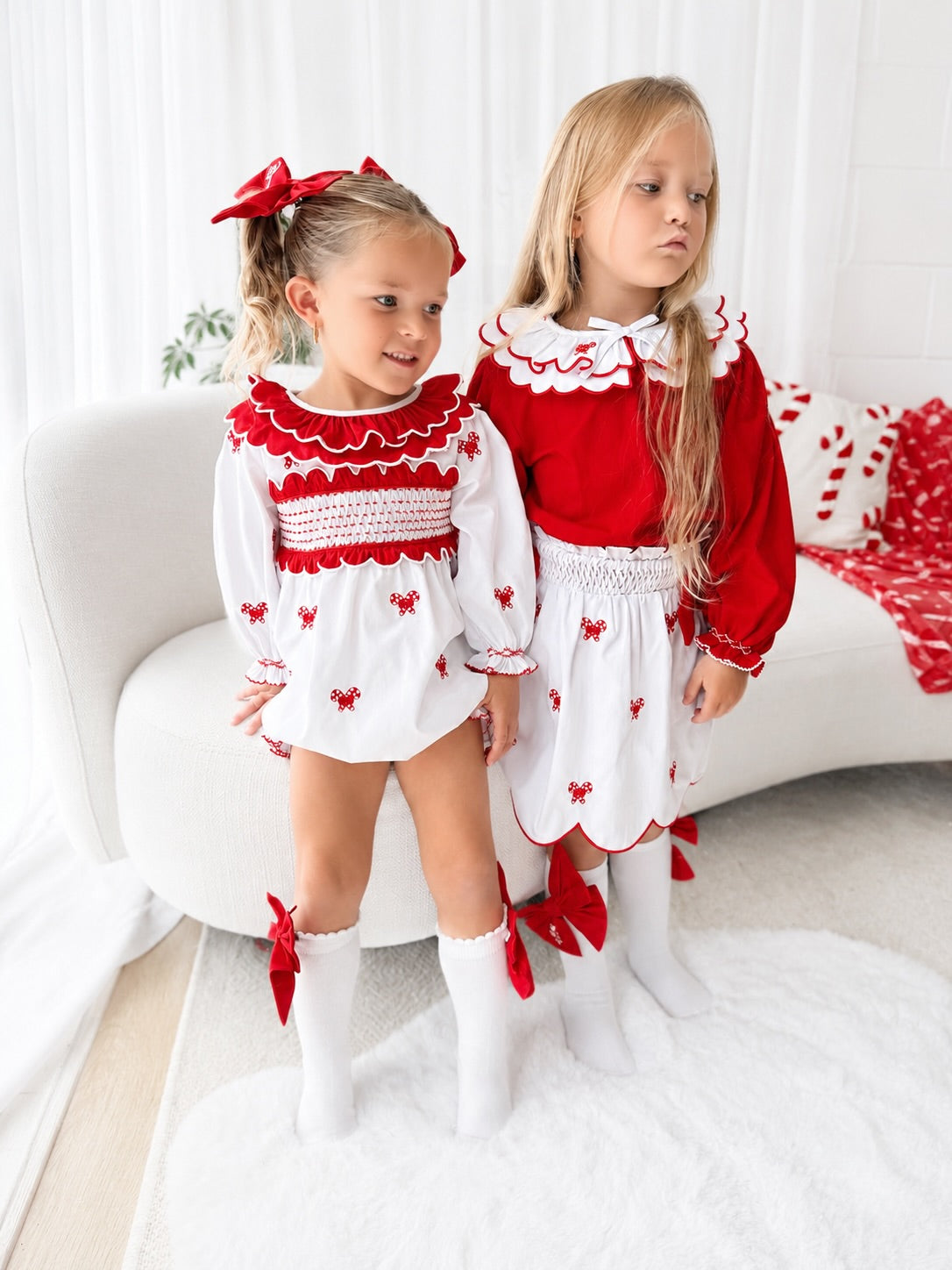Candy cane lane romper PRE ORDER