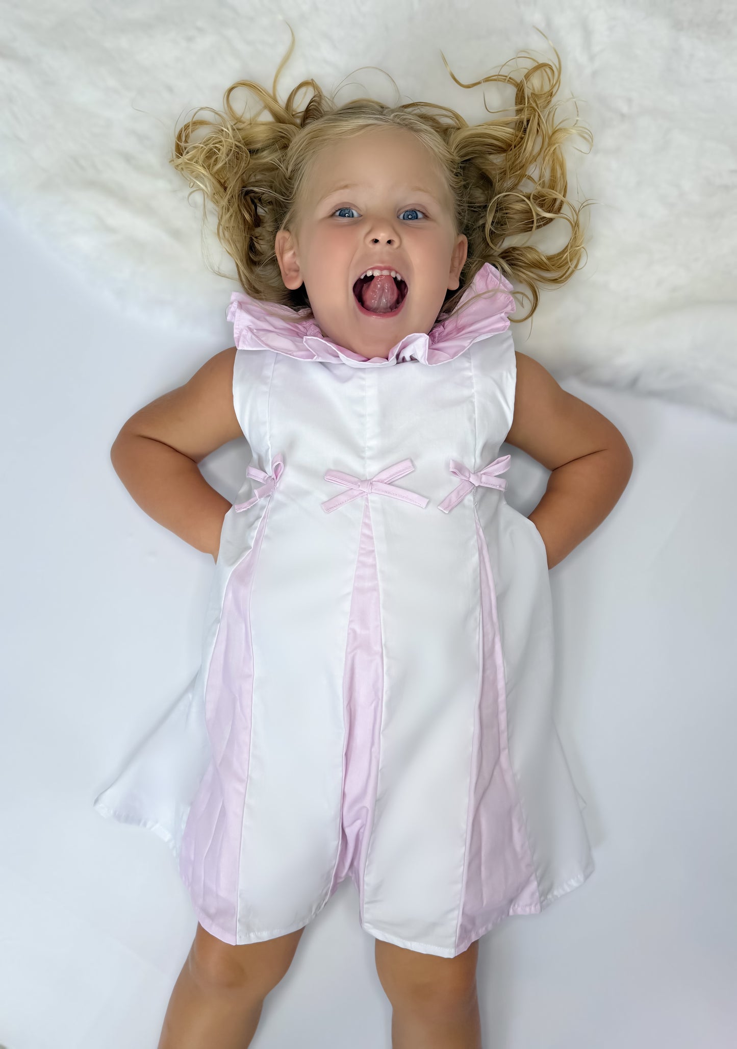 Ruffle pleated dress