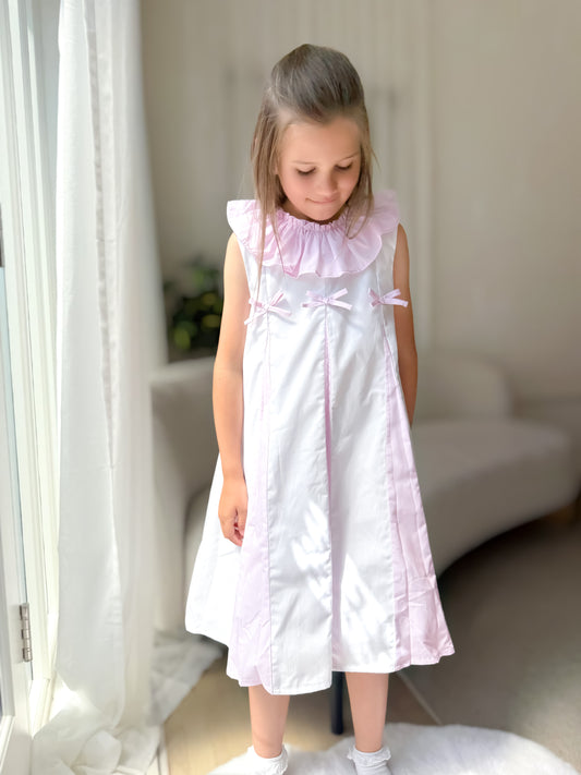 Ruffle pleated dress