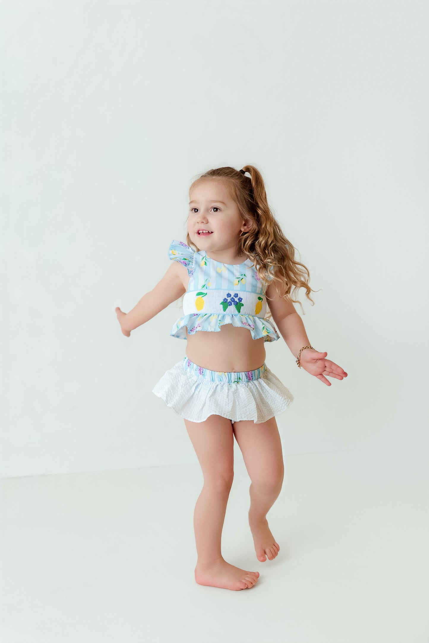 Girls smocked bikini