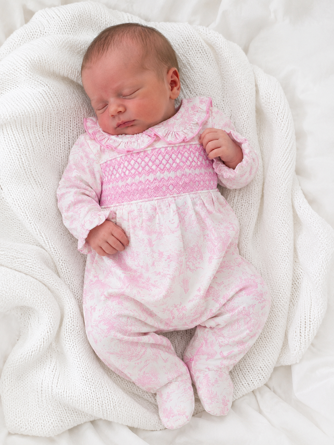 Smocked babygrow
