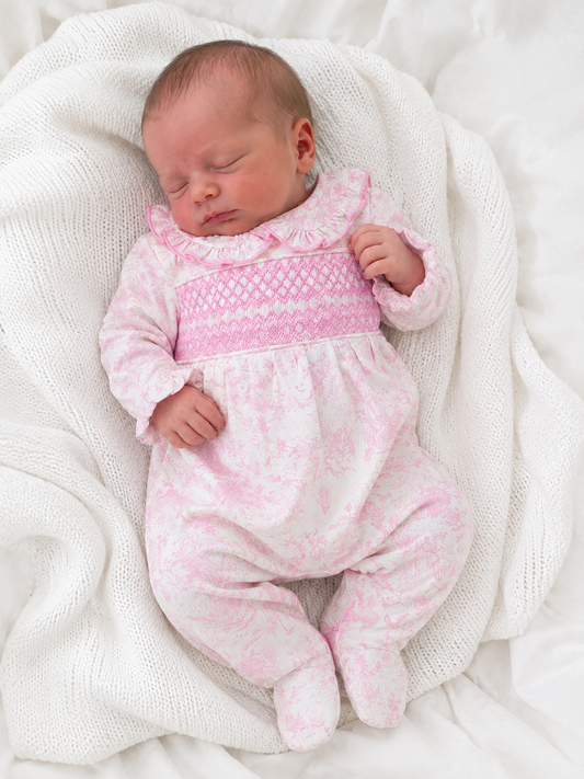 Smocked babygrow