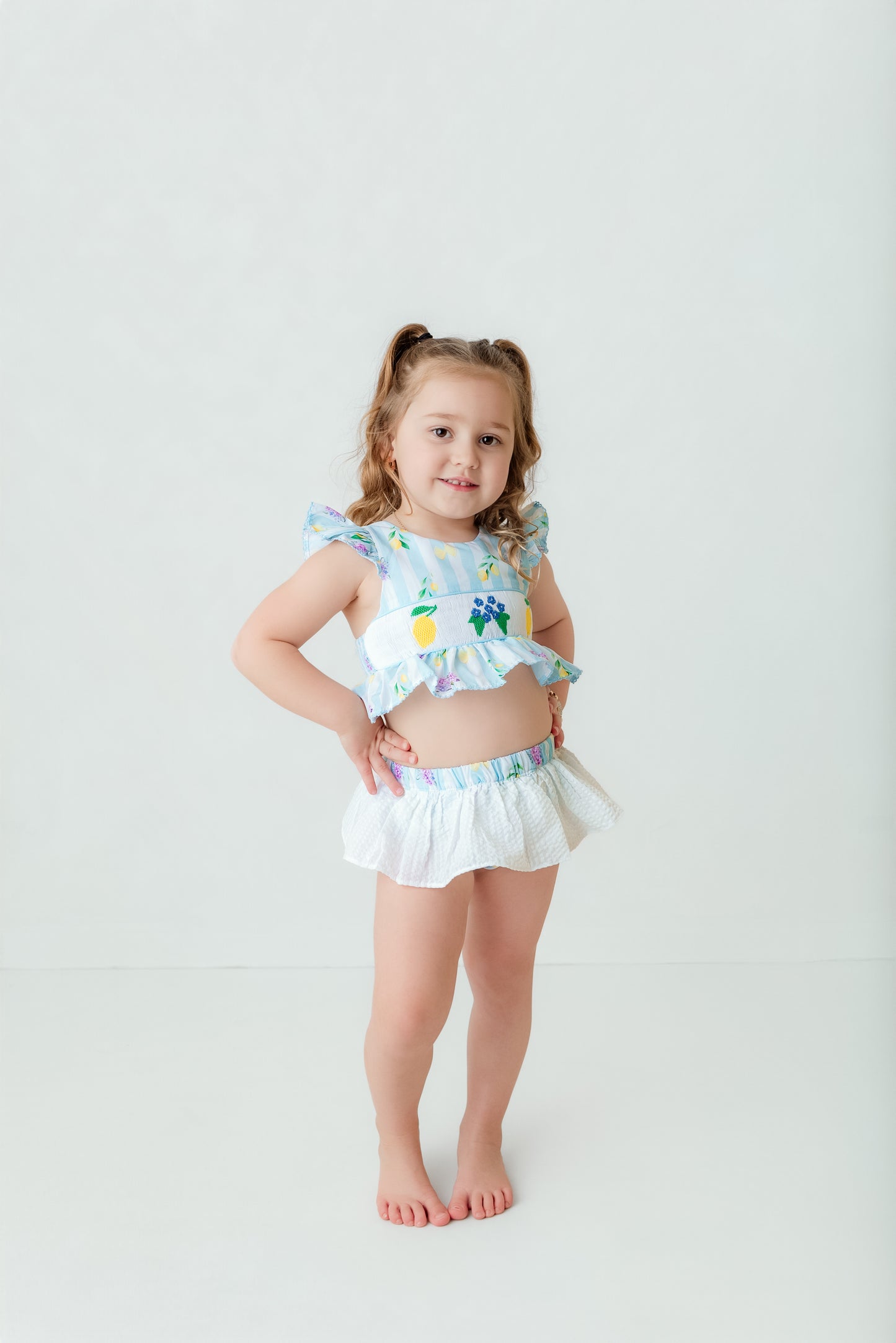 Girls smocked bikini
